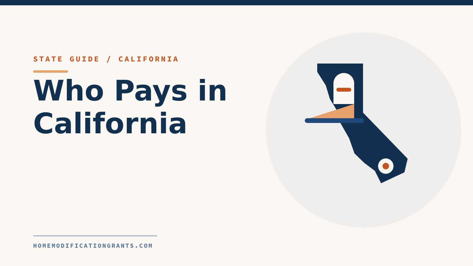 California Home Modification Grants: Who Actually Pays